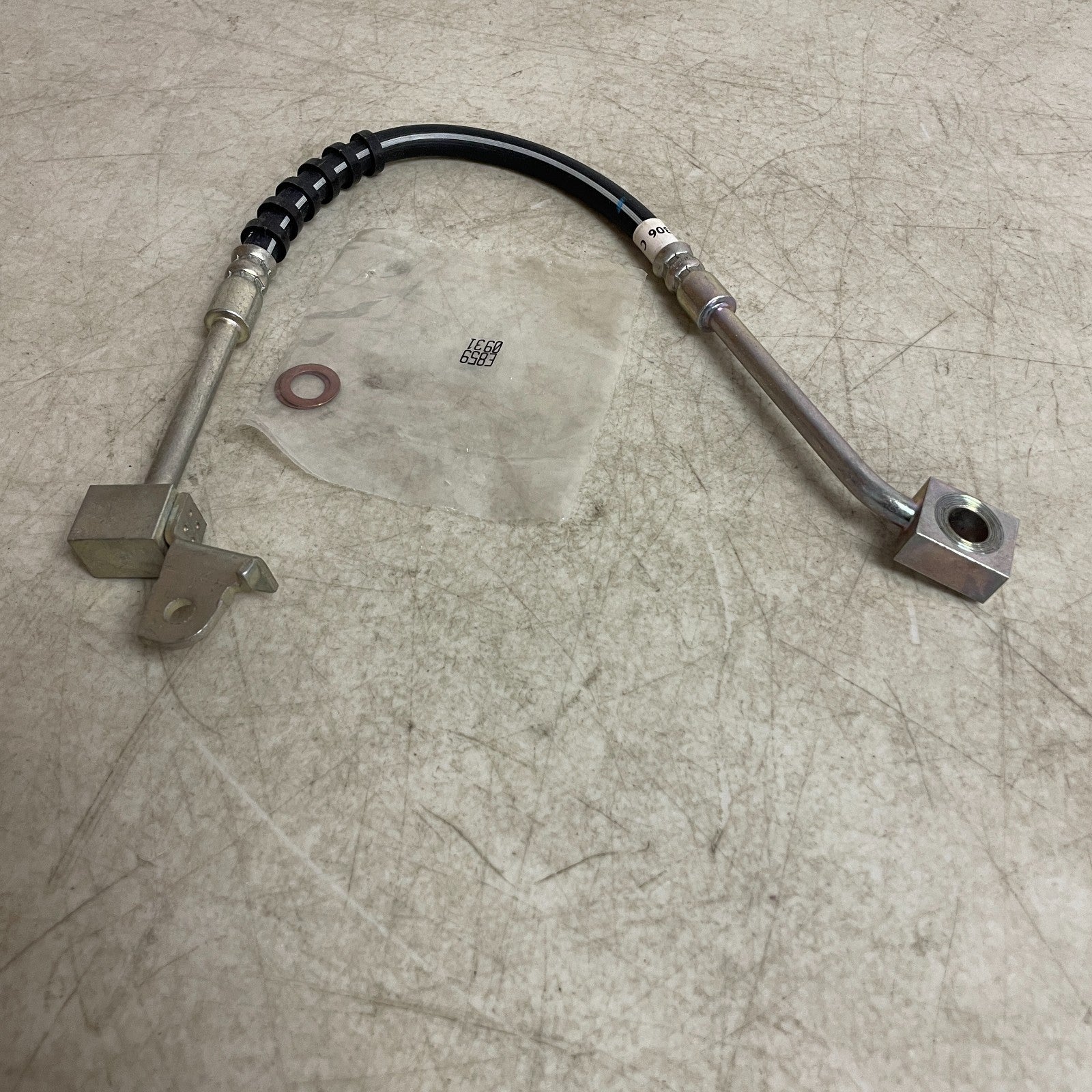 Carquest BHA380306 Brake Hose 17.38" Banjo to Female w/ Copper Washers