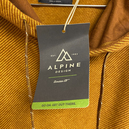 Alpine Design Men's AD M Wonderful Hoodie - Twill Gold/Workwear Brown ADM2302P
