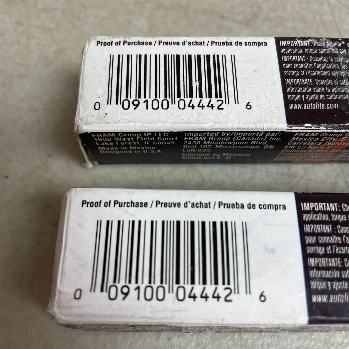 Autolite Iridium XP Spark Plug 0.6mm Fine-Wire 14mm Flat Seat 2 Pack XP5224