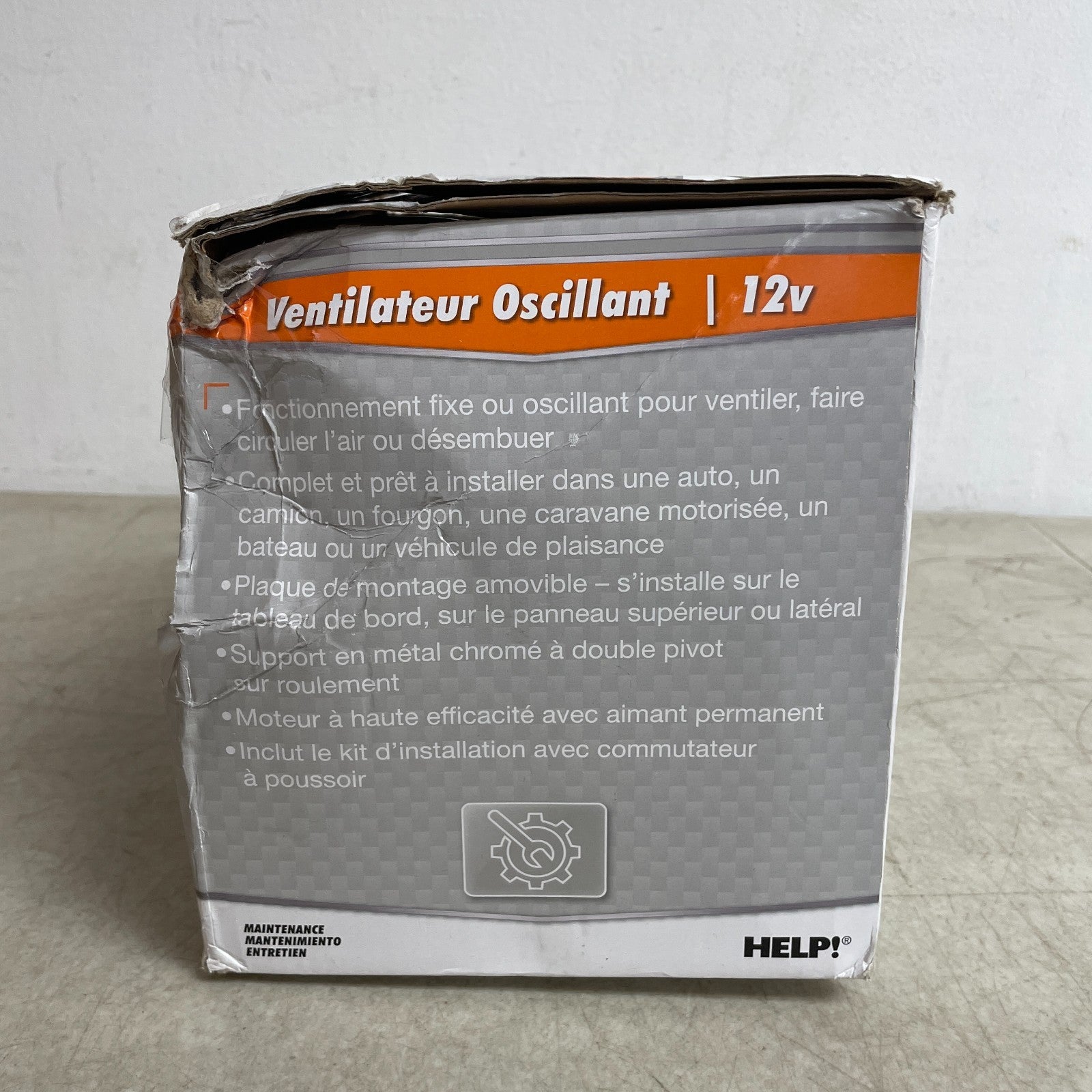 Dorman 7-942 RV Truck 2 Speed Cabin Fan Universal 12V Dash Panel Mount