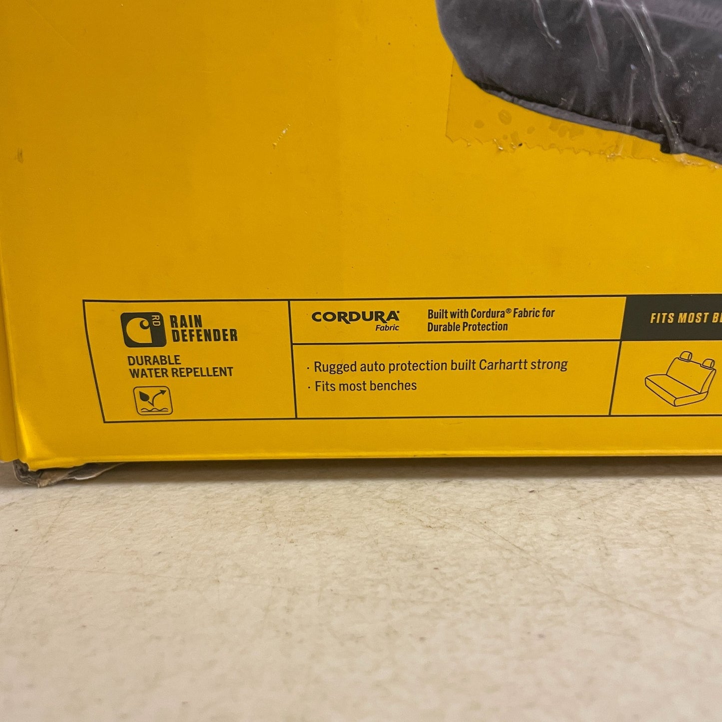 Carhartt Universal Fitted Bench Seat Cover Nylon Duck Canvas Gravel Gray