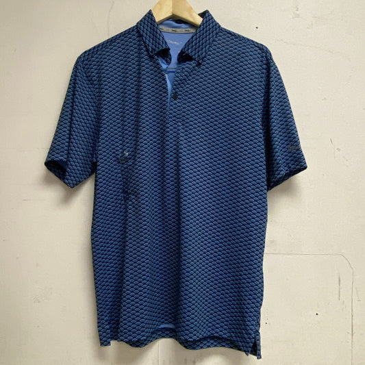 Walter Hagen Mens Perfect 11 Scales Print Polo Scales Daybreak Blue MGA11423