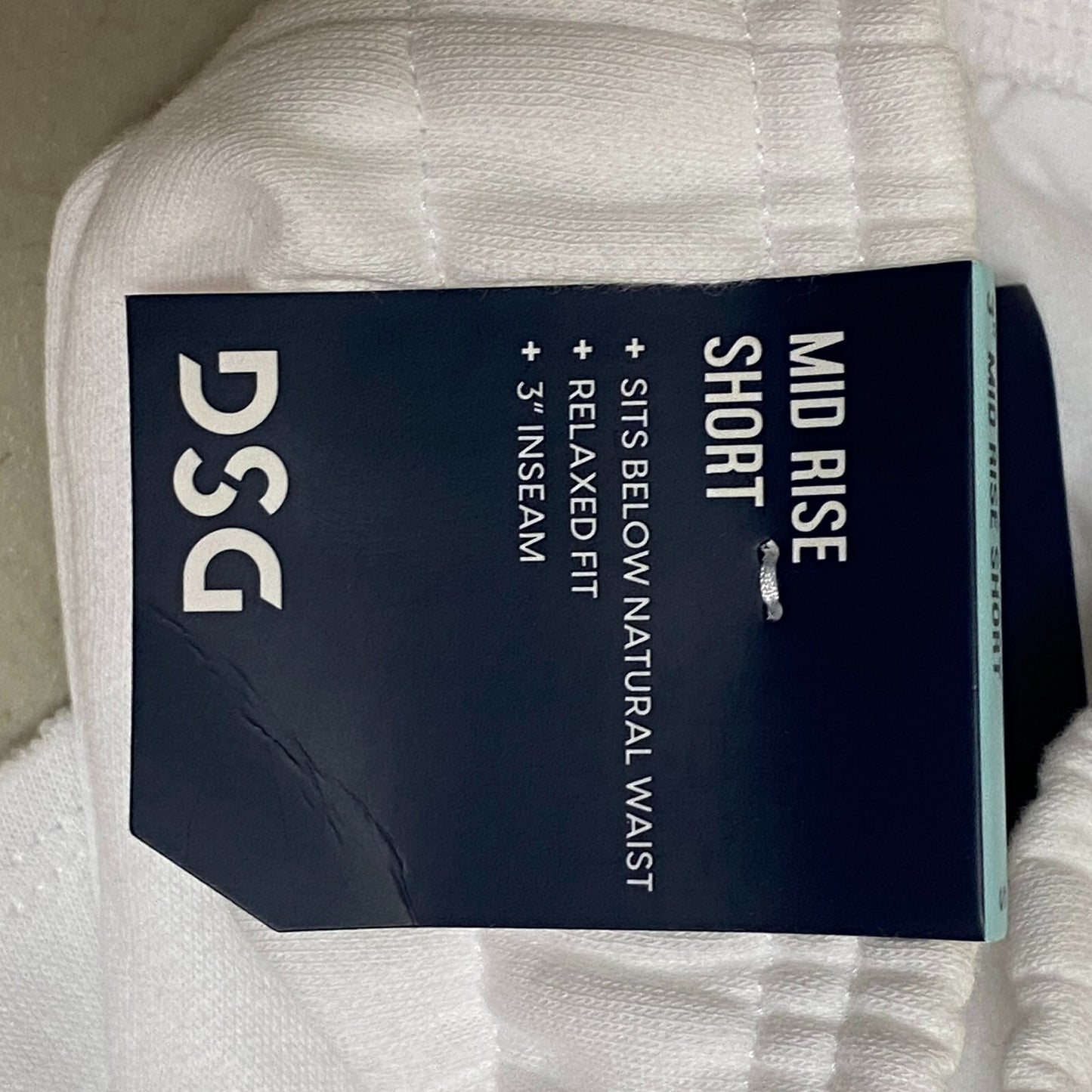 DSG Women's 3 in Relaxed Boyfriend Fleece Shorts Pure White DAW11431Z