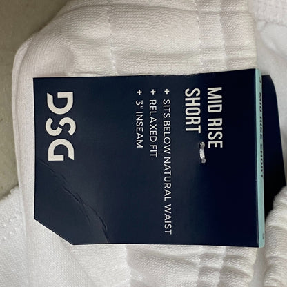 DSG Women's 3 in Relaxed Boyfriend Fleece Shorts Pure White DAW11431Z