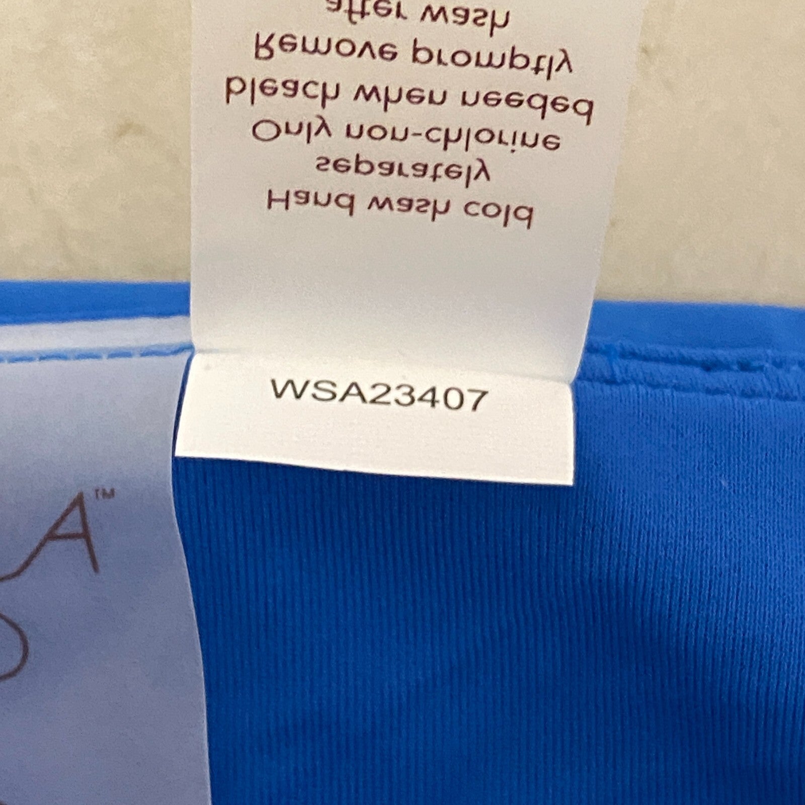 CALIA Women's High Rise Shirred V Front Swim Bottom Royal Blue WSA23407 New!
