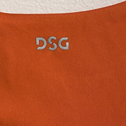 DSG Women's Momentum Crop Tank Halter Straps Fresh Tangerine DAW13301 New