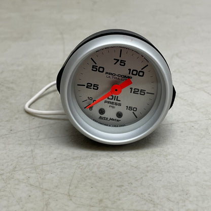 Auto Meter 4323 Ultra-Lite Mechanical Oil Pressure Gauge 2-1/16" 0-150 PSI