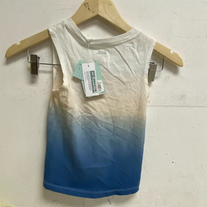 DSG Girls BF Graphic Muscle Tank Peach Milk Waves DAG13124W BRAND NEW