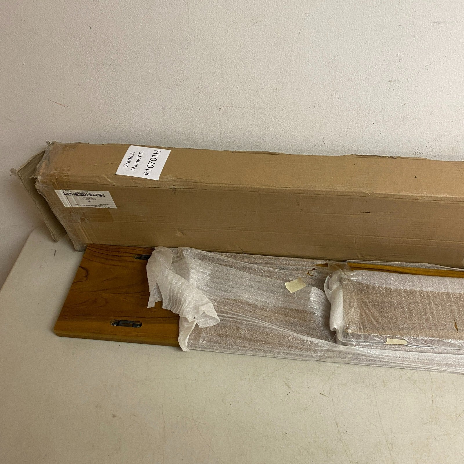 Signature Hardware Wulan Hanging Bathroom Shelf Four Tier Shelves Natural Teak