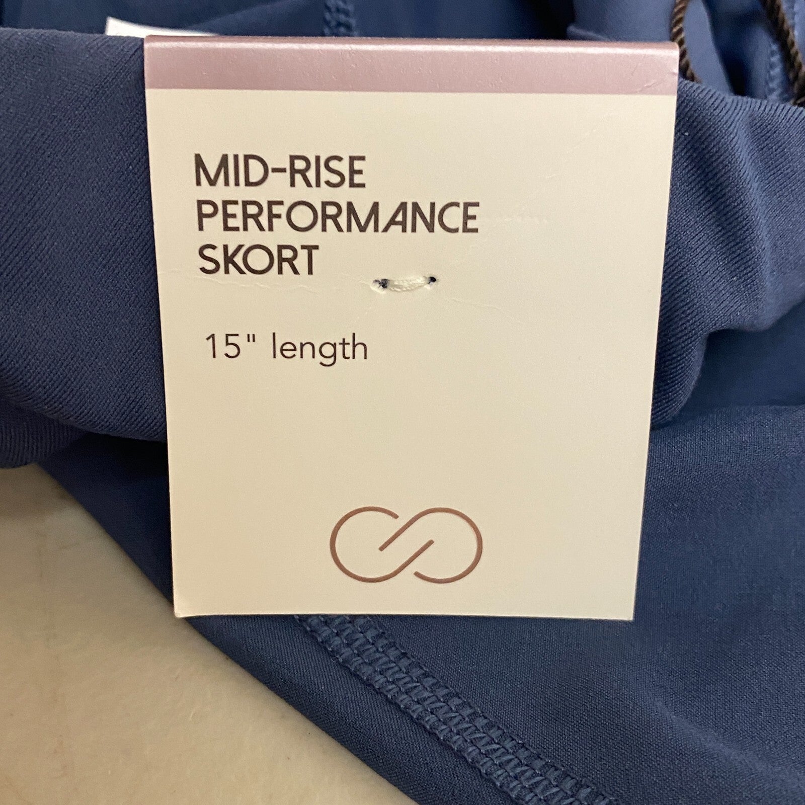 CALIA Women's 15" Performance Mid Rise Skort Ardosia Slate WAX12379 New