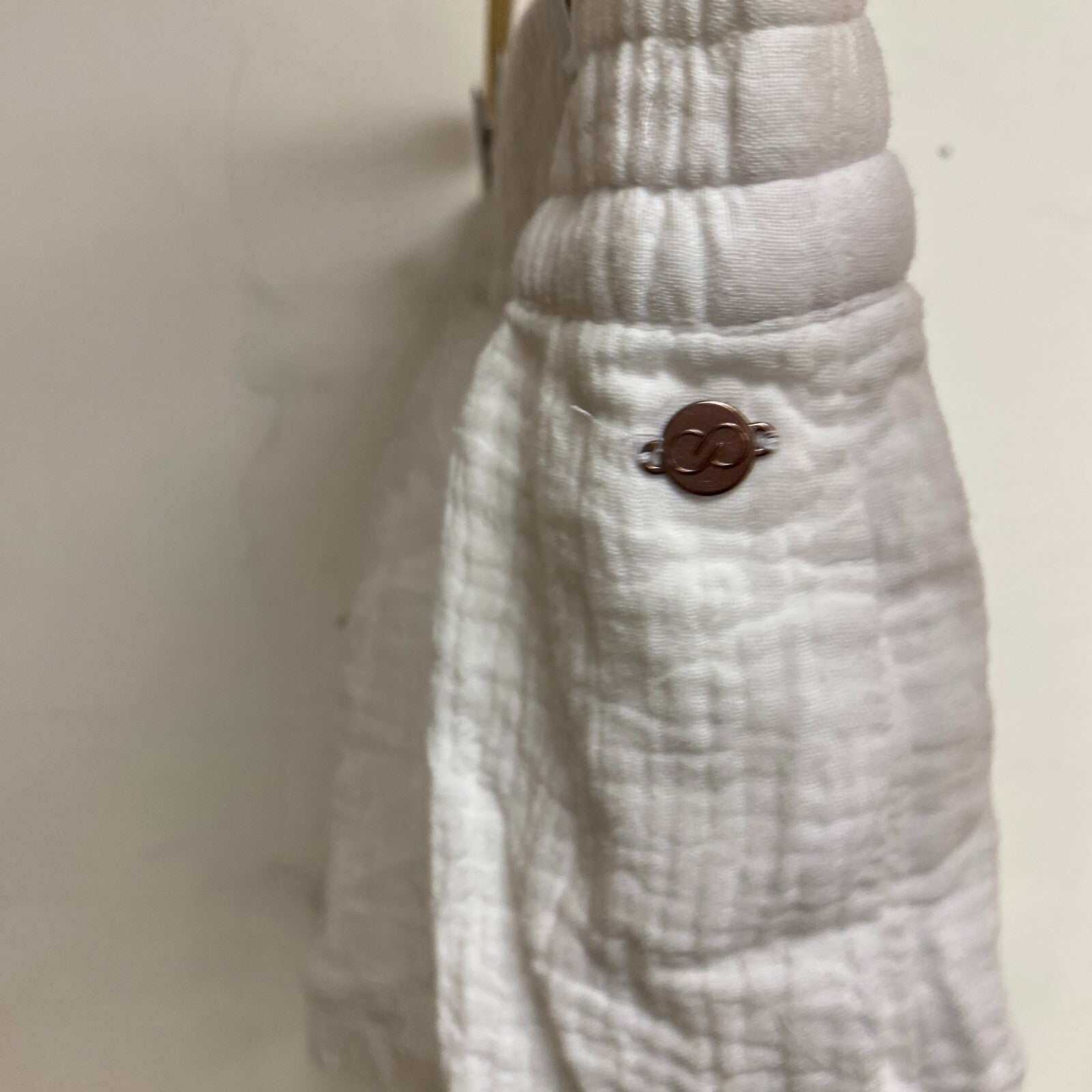 Calia Women Inverted Pleat Pull on Short Pure White Solid WSA23918N