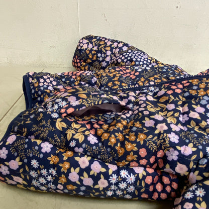 CARTER'S Girl Toddler Floral Packable Puffer Jacket Full Zip Hooded Size 18M NWT