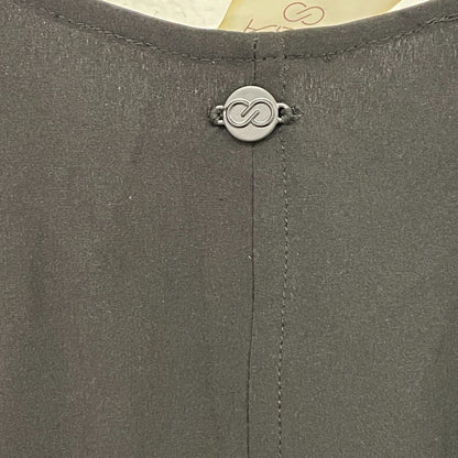 Calia Journey Womenâs Double Scoop Dress Pure Black WAX15033 NWT