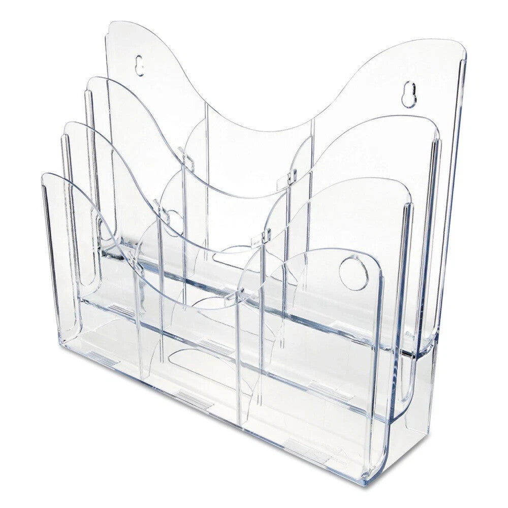 Deflect-O 3-Tier Clear Document Organizer w/6 Dividers 14″x11.5″