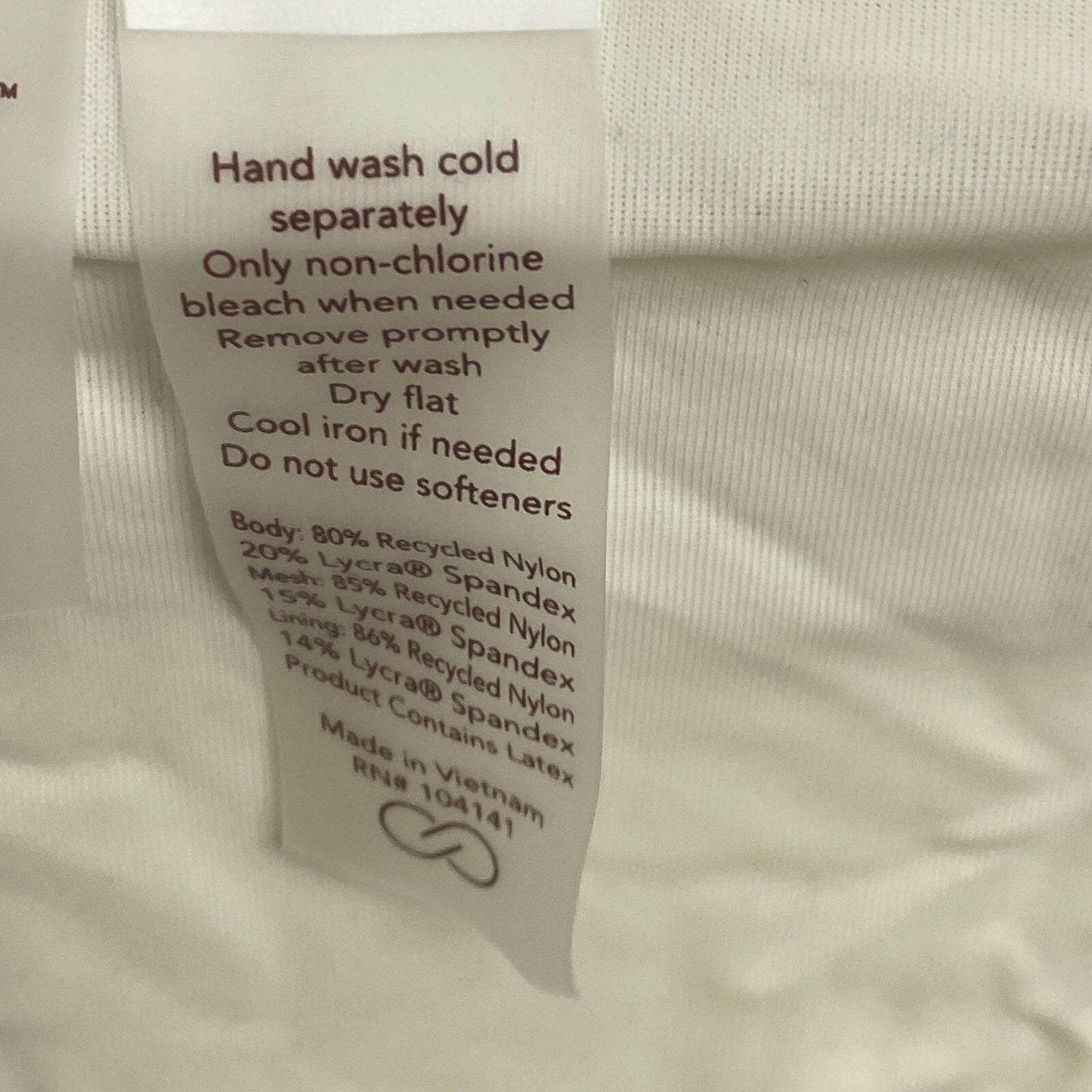 Calia Women's Shirred V Front Mid Rise Bottom Wavy Block Neutral WSA23415PRT New