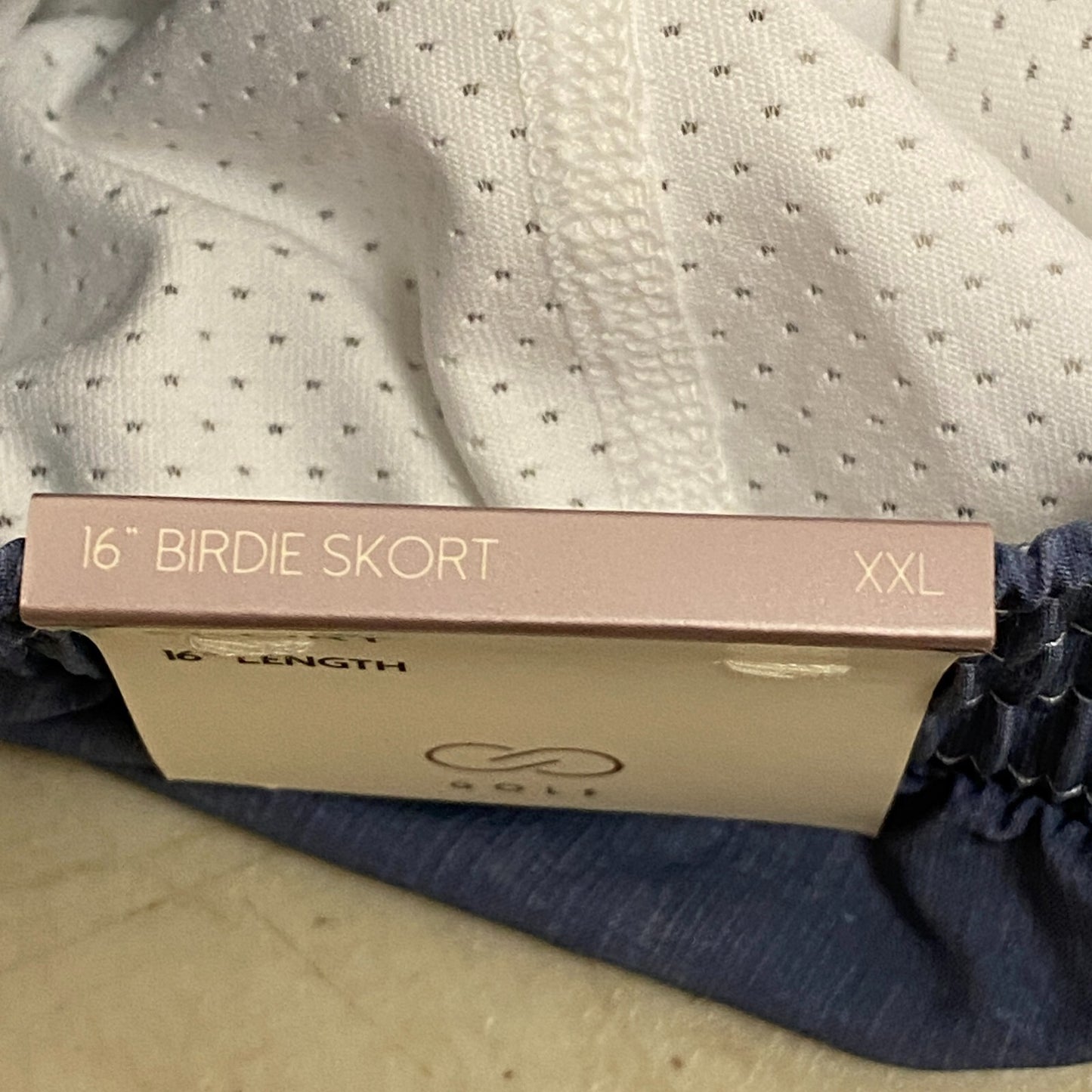 Calia 16" Length Birdie Athletic Skort BLUE WAVE WCG17020PS23