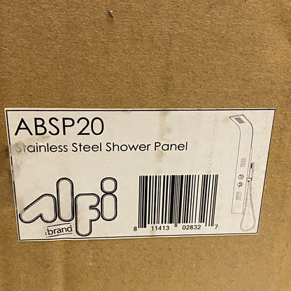 ALFI brand ABSP20 Alfi Trade Pressure Balanced Shower Panel - Stainless Steel