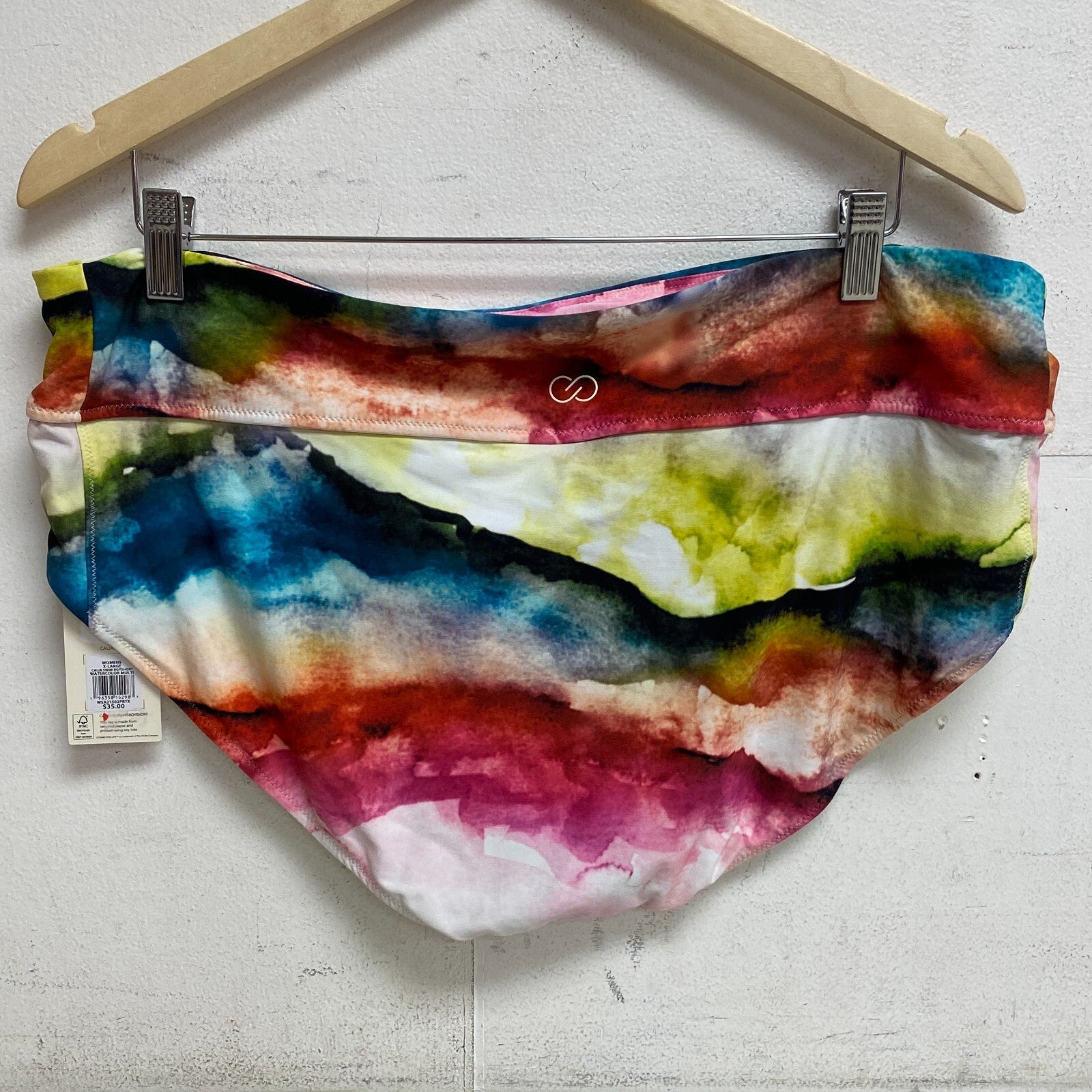 CALIA Women's Swim Bottom Floral  Water Color Multi WSA21502PRTX