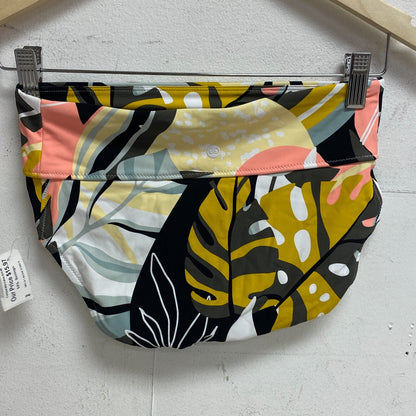 CALIA Women's High Rise Shirred V Front Swim Bottom Multi Palm  WSA23407PRT