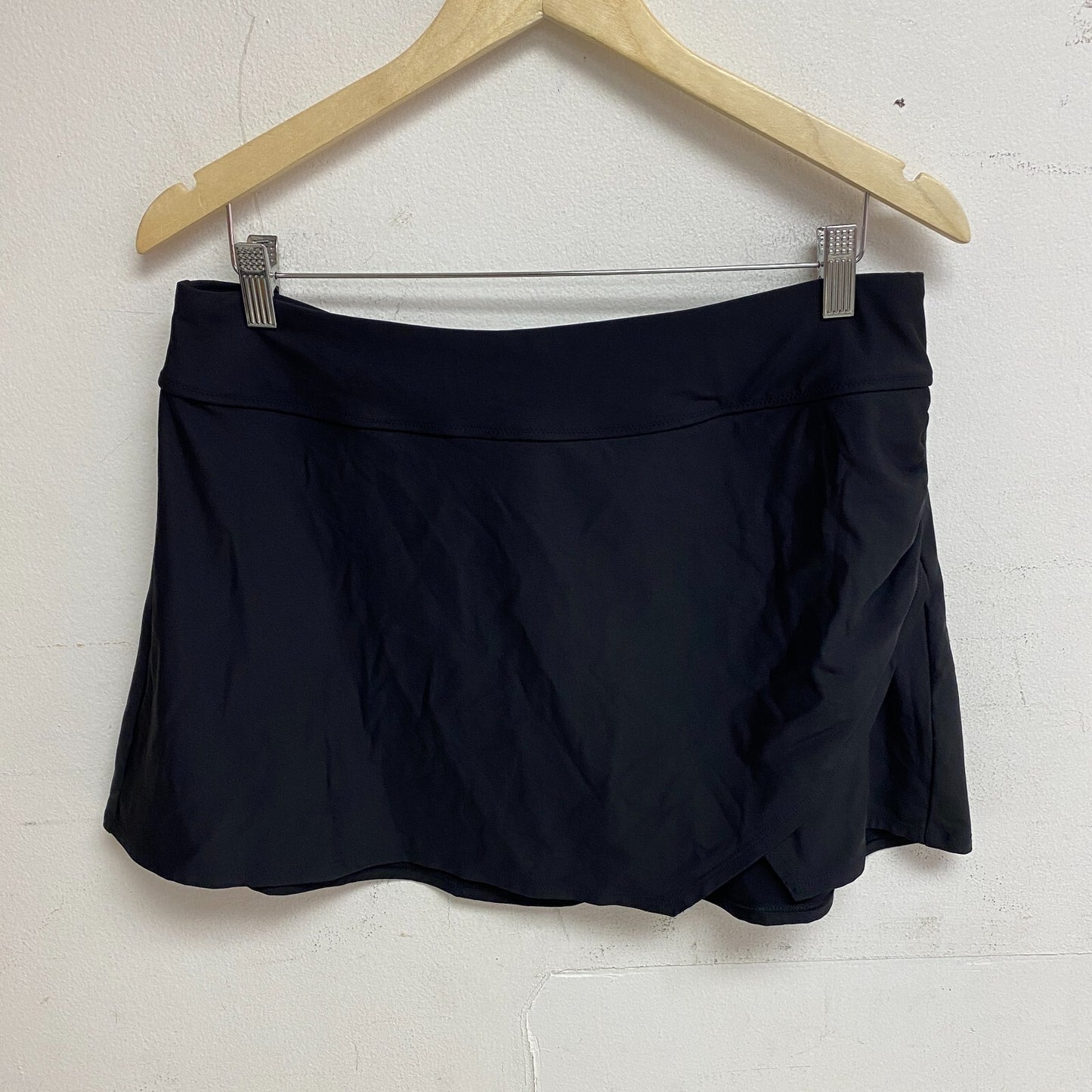 Calia Women's Swim Collection Cute High Rise Swim Skirt Pure Black WSA23504 New!