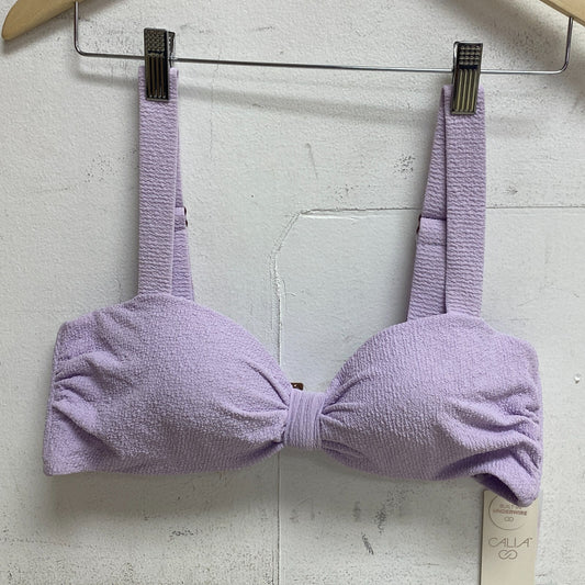 CALIA Women's Knot Front Bikini Top Lilac Flash WSA23211N