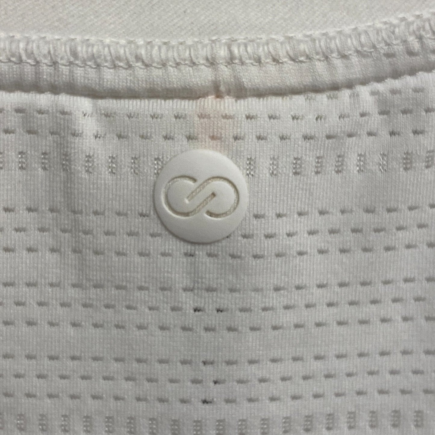 Calia Women's Stripe Pointelle Long Sleeves Blouse Pure White WAX11173S New