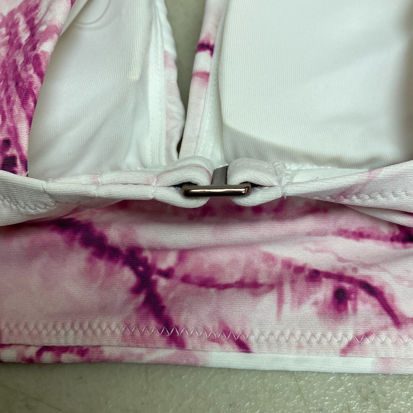 CALIA Women's Wide Shoulder Strap Square Neck Long Line Swim Top Floral Flourish