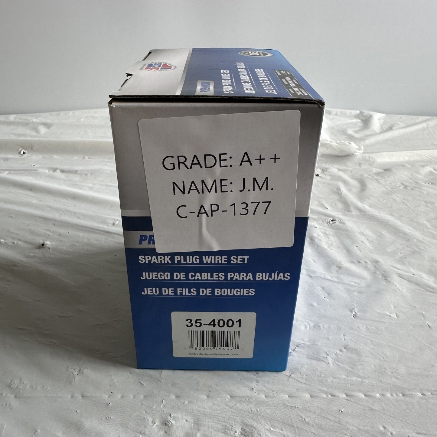 Carquest 35-4001 Spark Plug Wire Set 5 Wires Silicone Blue