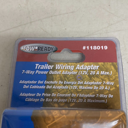 Draw-Tite Tow Ready 7-Way to Dual 12V Cigarette Lighter Adapter 118019