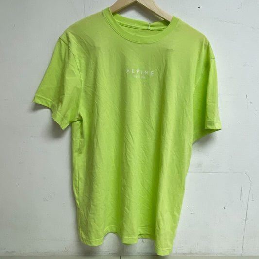 Alpine Design Men's SS Graphic Print T-Shirt Lime Green/Earth ADM22105 Brand New