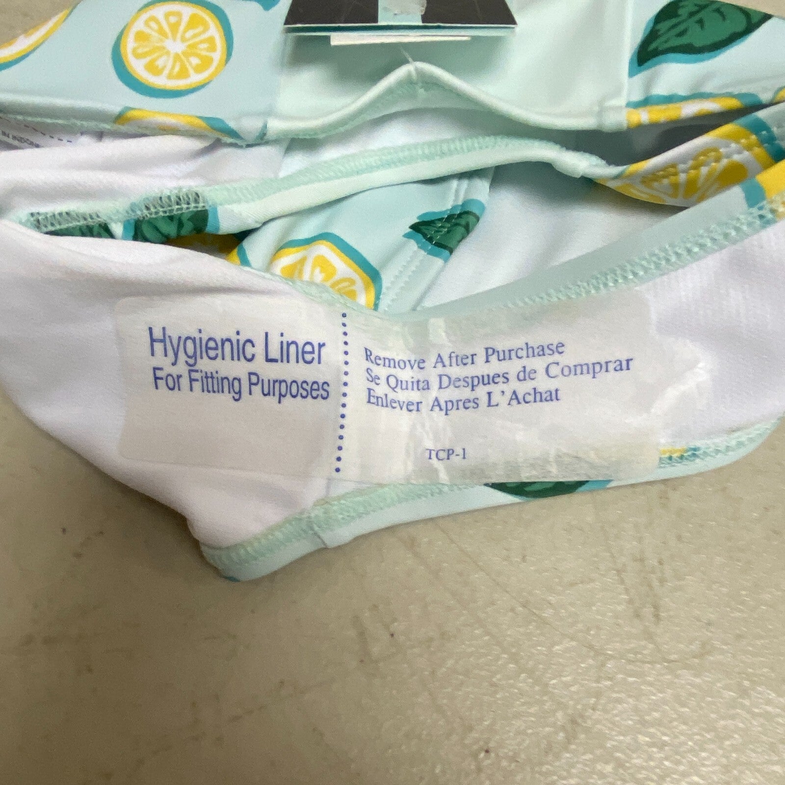 DSG Girls High Waist Swim Bottom Graphical Print Mint Lemon Calm Green DSG8127