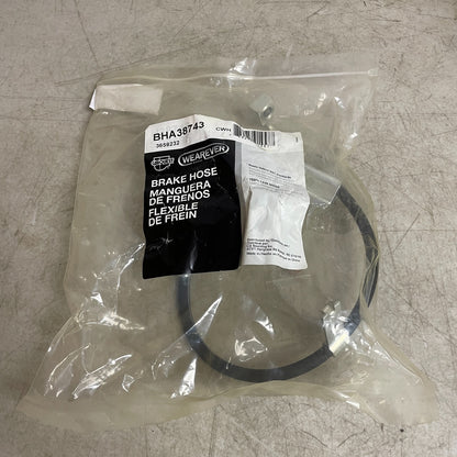 Carquest BHA38743 Brake Hydraulic Hose 20.25" Black EPDM Rubber OE Fit