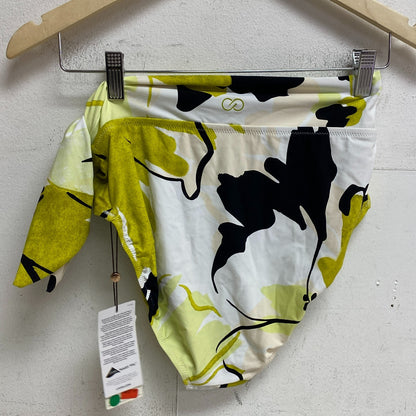 Calia Womens Swim High Rise Bikini Side Tie Bottom Green Multi WSA22402PRT