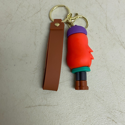New Assorted Silicone 3D Gravity Falls Character Keychain with Wendy Accessory