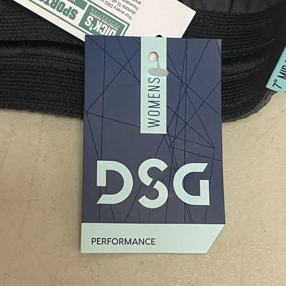 DSG Women's 7â Mesh Shorts with Pockets Carbon Grey Relaxed Mid-Rise DAW39137M