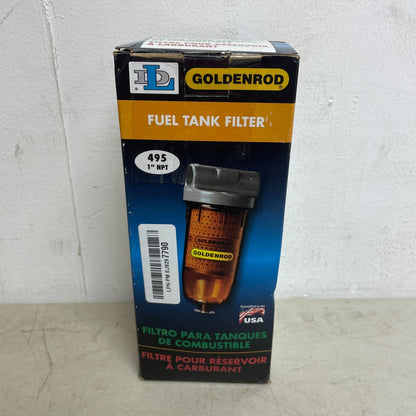 Goldenrod 495 Fuel Tank Filter 10 Micron 1" NPT Zinc Top for Diesel & Biofuel