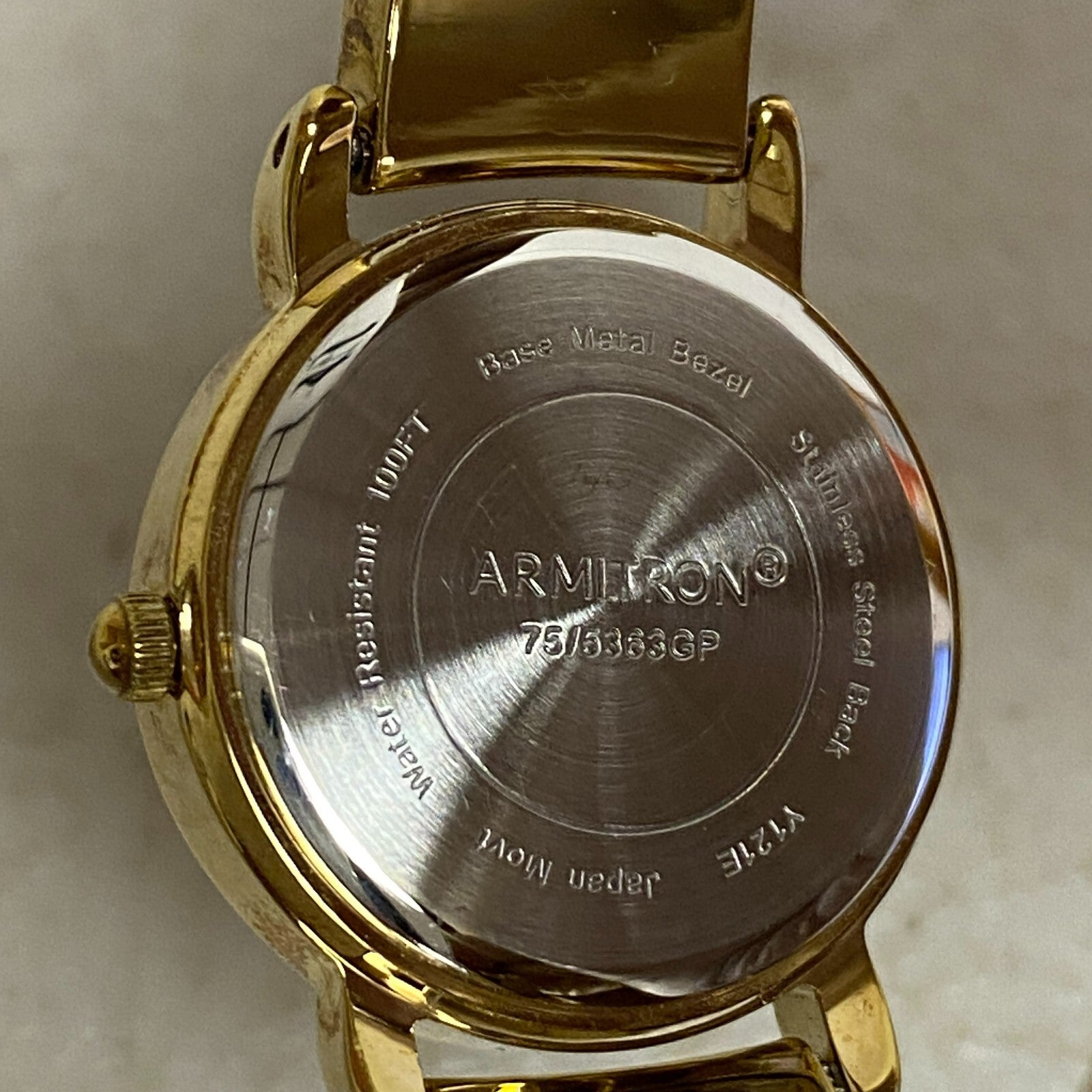 Armitron Women's Genuine Crystal Accented Watch 75/5363GP