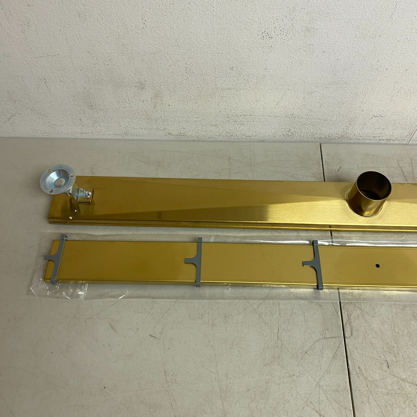 Signature Hardware 40" Cohen Linear Tile-in Shower Drain - Brushed Gold