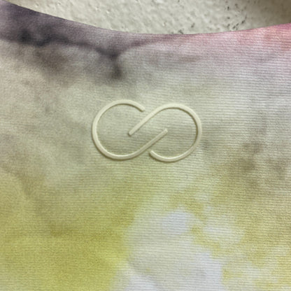 Calia Women's Swim Tie Front Long Line TOP Watercolor Multi WSA22218PRTWP New