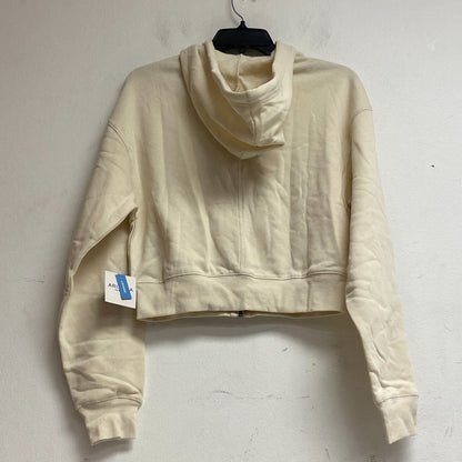 Arizona Jean Co. Women's Cropped Zip Up Hoodie Size Small Color: White Cap