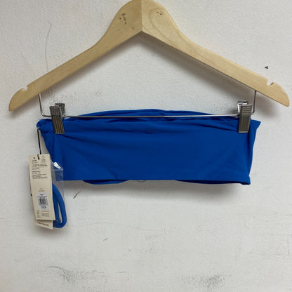 Calia Women's Swim Top Shirred Strapless Bandeau ROYAL BLUE WSA23202 Brand New!