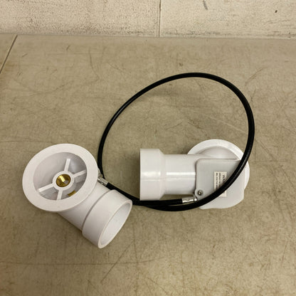 Signature Hardware 17-22" Tub PVC Cable Drain - Chrome