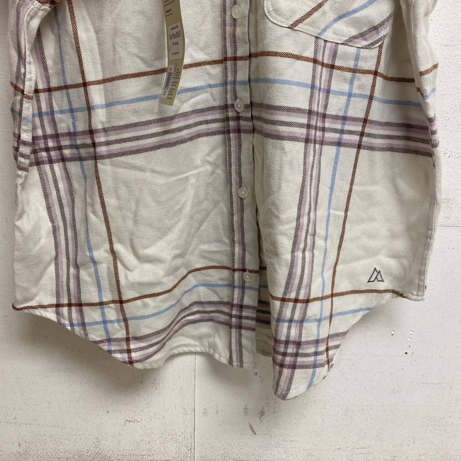 Alpine Design Women's Journey Oversized Flannel Shirt Mauve Mushroom Arrow Plaid