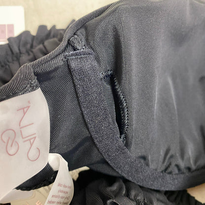 Calia Womens Smoked Strap Bikini Top Pure Black WSA23212