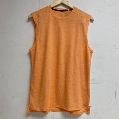 DSG Men's Movement Muscle Tank Top Cantaloupe / Pure White Sleeveless DAM12115