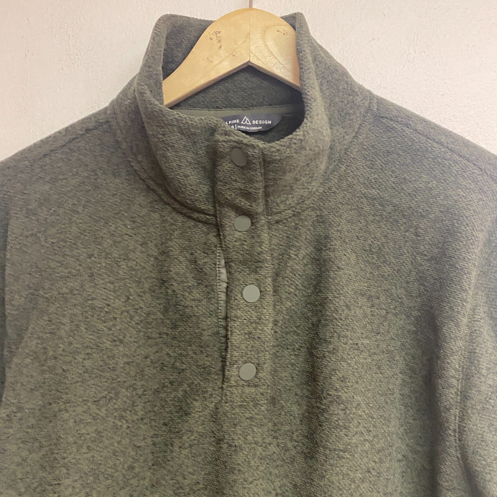 Alpine Design Mens Retreat QRT Snap Fleece Forest Night Heather ADM23603