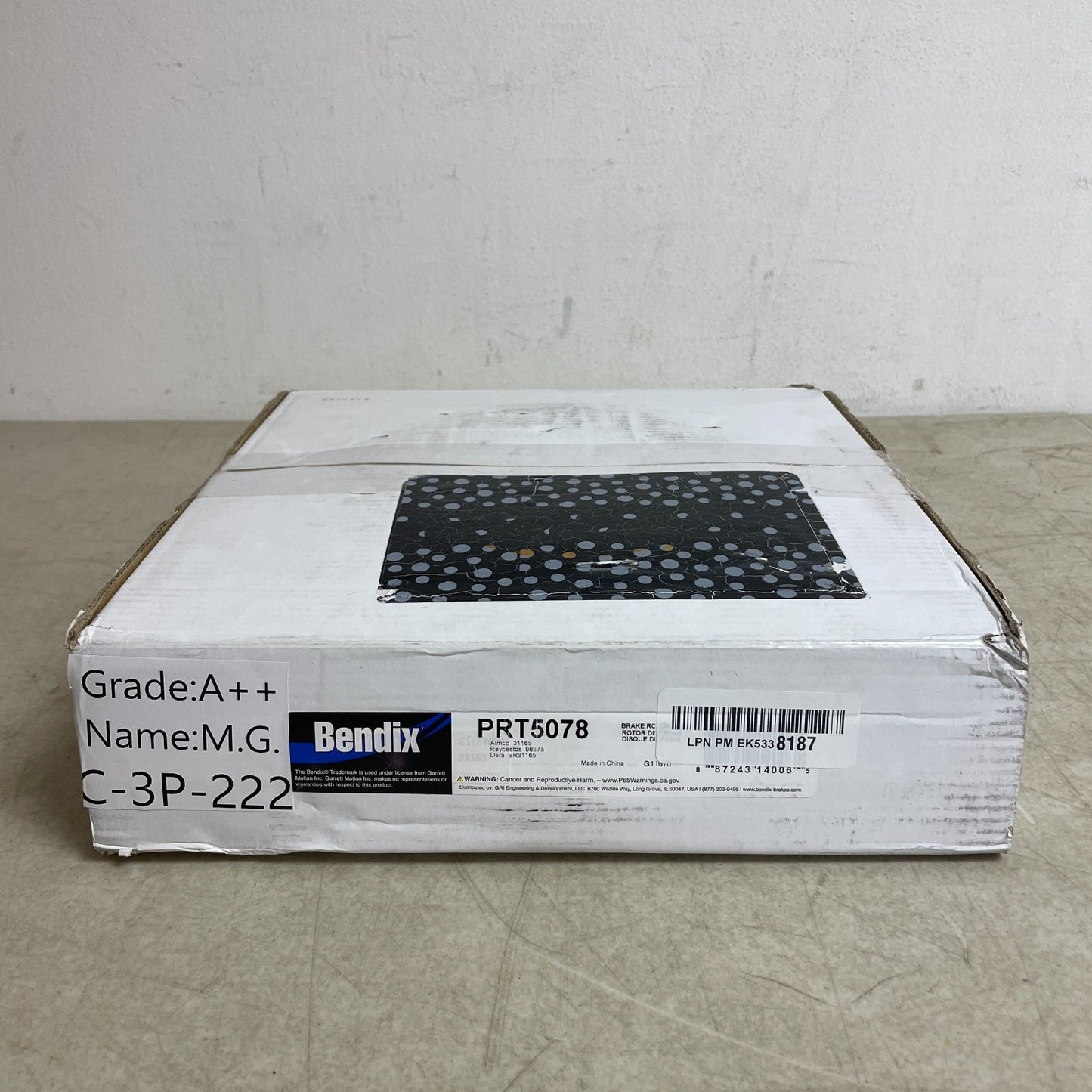 Bendix Premium PRT5078 Front Brake Rotor for Toyota 4Runner 1996-2002 Tacoma