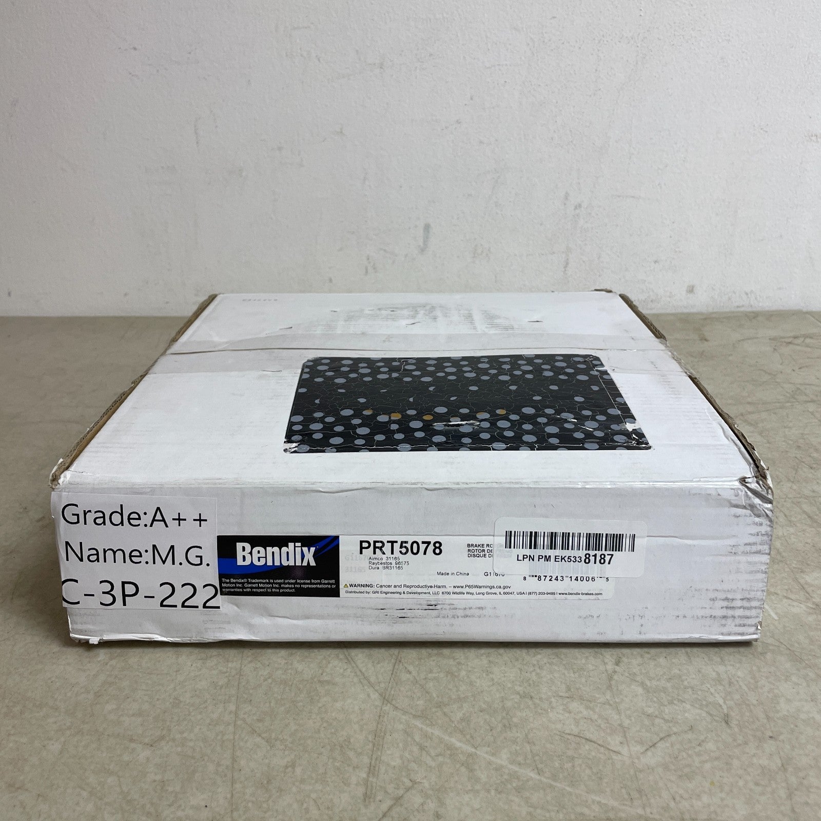 Bendix Premium PRT5078 Front Brake Rotor for Toyota 4Runner 1996-2002 Tacoma