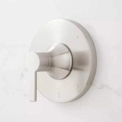 Signature Hardware Lentz Single‑Handle Volume Control Valve Trim Brushed Nickel