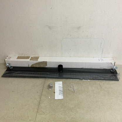 Signature Hardware 48" Carmen Linear Shower Drain - Matte Black SH439026MB